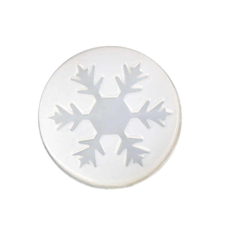 雪の結晶 完成品約40×40×2mm 1個入 シリコンモールド / シリコン型 シリコン製 UVレジン型 スノーフレーク snowflake オーナメント ornament 