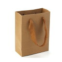 160×120×57mm 1個入 ギフトバッグ クラフト紙 ブラウン / 紙袋 手さげ ラッピング 材料 備品 プレゼント 【ゆうパケット対応】