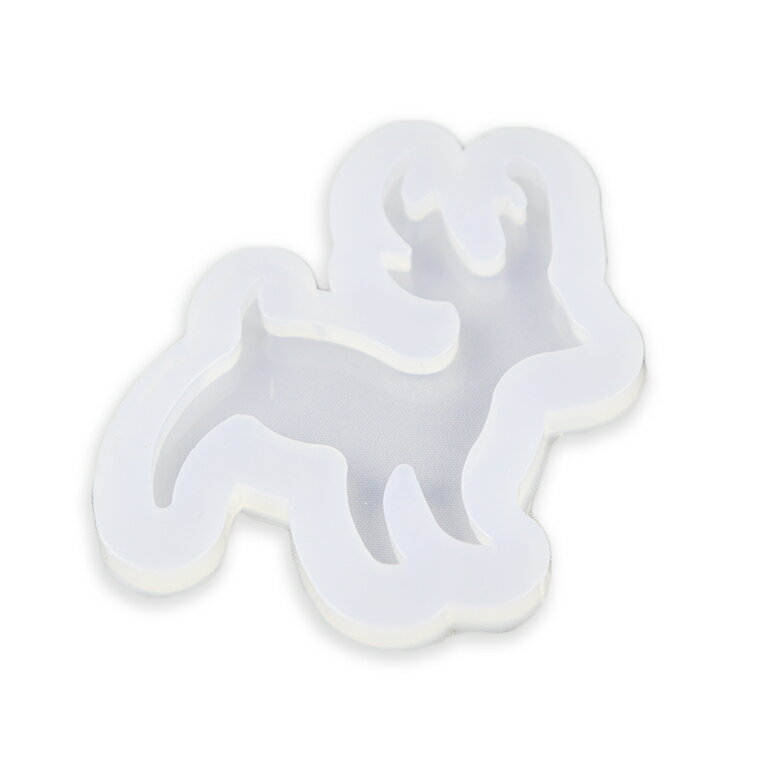 クリスマス・エルク 完成サイズ40mm×47mm 1個入 シリコンモールド / トナカイ 動物 クリスマス サンタクロース Xmas シリコン型 シリコン製 UVレジン型 【ゆうパケット対応】