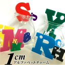 アンシャンテラボ アクリル製アルファベットチャーム1cm 厚さ:3mm 豊富なカラー / オリジナル商品 ネームタグ イニシャル ハンドメイド材料 パーツ 資材...