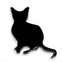 15mm アンシャンテラボ アクリルレジン封入パーツ 猫1 座り子猫 厚さ:2mm 豊富なカラー / アクセサリーパーツ 猫 極小サイズ ピアス イヤリング ブ...