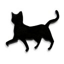 15mm アンシャンテラボ アクリルレジン封入パーツ 猫2 パトロール猫 厚さ:2mm 豊富なカラー / アクセサリーパーツ 猫 極小サイズ ピアス イヤリング...