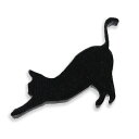 2cm アンシャンテラボ アクリルレジン台 猫5 伸び猫 厚さ:2mm 豊富なカラー / アクセサリーパーツ 猫 ピアス イヤリング ブレスレット ハンドメイド...