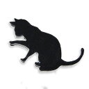7cm アンシャンテラボ アクリルレジン台 猫6 毛づくろい猫 厚さ:2mm 豊富なカラー / アクセサリーパーツ 猫 ピアス イヤリング ブレスレット ハンド...