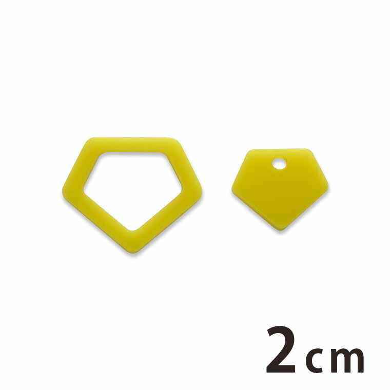 アクリルチャーム フレーム付き ダイヤモンド 2cm 厚さ2mm 選べる豊富なカラー アンシャンテラボ / アクセサリーパーツ ピアス イヤリング ブレスレットハンドメイド材料 レジン資材 【ゆうパケット対応】