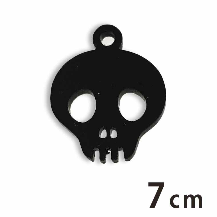 アクリルチャーム スカル 7cm 厚さ2mm 選べる豊富なカラー アンシャンテラボ / ハロウィン 骸骨 がいこ..