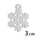 3cm アンシャンテラボ アクリルチャーム 雪の結晶1 厚さ:2mm 選べる豊富なカラー / スノーフレーク snowflake 冬 クリスマス アクセサリーパーツ ピアス イヤリング ブレスレットハンドメイド材料 レジン資材【ゆうパケット対応】