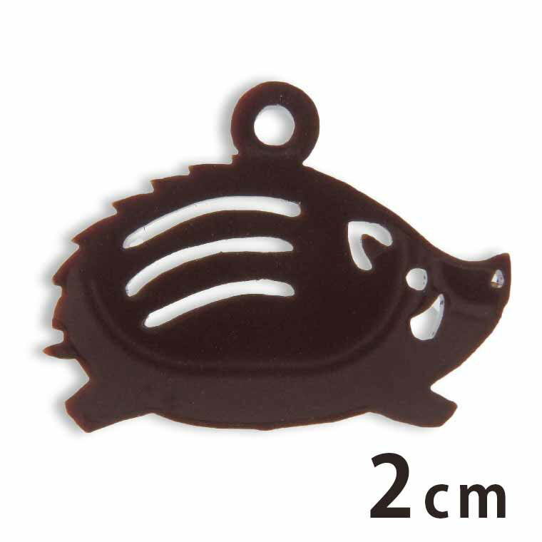 Rakuten - アクリルチャーム イノシシ 2cm 厚さ2mm 選べる豊富なカラー アンシャンテラボ / 干支 亥 十二支 いのしし 猪 アクセサリーパーツ ピアス イヤリング ブレスレットハンドメイド材料 レジン資材【ゆうパケット対応】