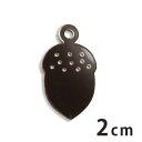 2cm アンシャンテラボ アクリルチャーム ドングリ 厚さ:2mm 豊富なカラー / アクセサリーパーツ 木の実 秋の風物 団栗 どんぐり 髪飾り ピアス イヤ...
