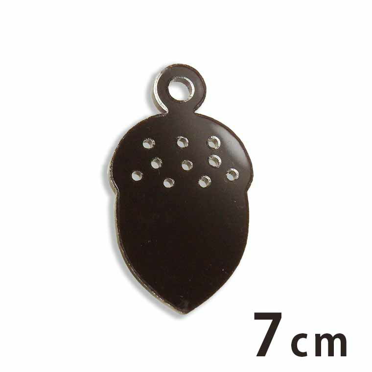 アクリルチャーム ドングリ 7cm 厚さ2mm 選べる豊富なカラー アンシャンテラボ / アクセサリーパーツ 木の実 秋の風物 団栗 どんぐり 髪飾り ピアス イヤリング ブレスレット ハンドメイド材料 レジン資材 プレゼント 飾り【ゆうパケット対応】