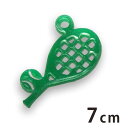 7cm アンシャンテラボ アクリルチャーム テニスラケット&ボール 厚さ:2mm 豊富なカラー / テニス tennis シルエット カン付き 部活 クラブ ア...