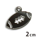 2cm アンシャンテラボ アクリルチャーム ラグビーボール 厚さ:2mm 豊富なカラー / ラグビー rugby シルエット カン付き 部活 クラブ アクセサリ...