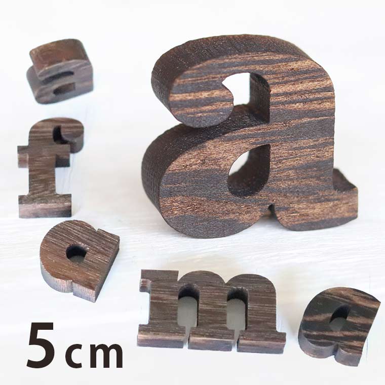 Rakuten - 木製 焼桐 切り抜き文字 アルファベット小文字 5cm 厚さ9mm アンシャンテラボ / 英字 切り文字 切文字 パーツ ハンドメイド クラフト DIY 表札 ネームプレート 看板 ウッド ウェルカムボード ウエディング ウェルカムボード【ゆうパケット対応】