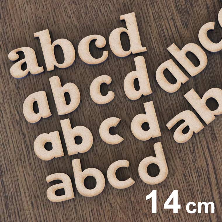 Rakuten - 木製 MDF 切り抜き文字 アルファベット 小文字 14cm 厚さ5.5mm アンシャンテラボ / 英字 ローマ字 切り文字 切文字 DIY 看板 【ゆうパケット対応】