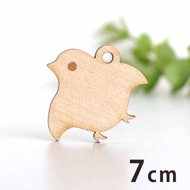 木製チャーム 千鳥 7cm 厚さ3mm アンシャンテラボ / ちどり 和風 和柄 かわいい チドリ アクセサリーパ..