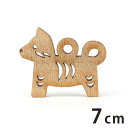 7cm アンシャンテラボ 木製チャーム 干支飾り いぬ 厚さ3mm/ 犬 戌 イヌ 干支 十二支 お正月 縁起物 和風 和柄 絵馬 アクセサリーパーツ ピアス ...