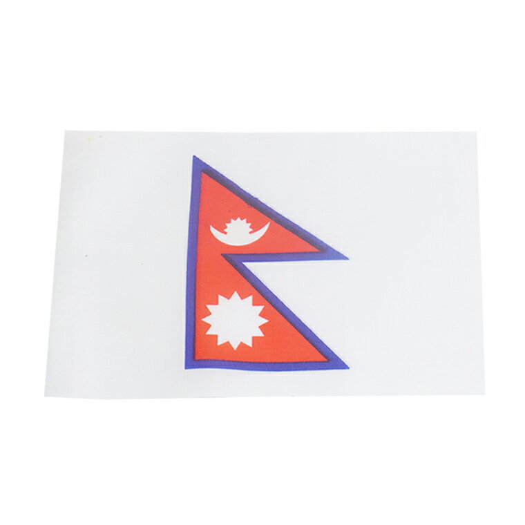 世界の国旗（約21×14cm）ナ行国 ：ネパール / 手旗 小さめ ミニ国旗 手持ち フラッグ 応援グッズ【ゆうパケット対応】
