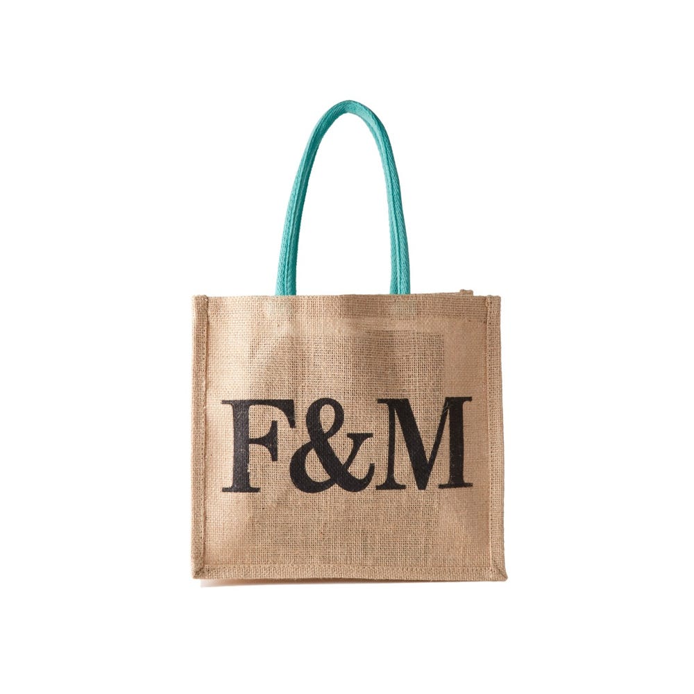 【送料無料】 【FORTNUM MASON】フォートナム＆メイソン エコバッグ 麻バッグ 【Sサイズ】