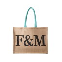 【送料無料】 【FORTNUM MASON】フォートナム＆メイソン ジュートバッグ 麻バッグ 【Mサイズ】