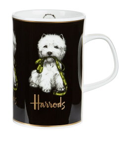 ʡ̵ܽ [Harrods]ϥå Gold-Trim Westie Mugƥ ޥå