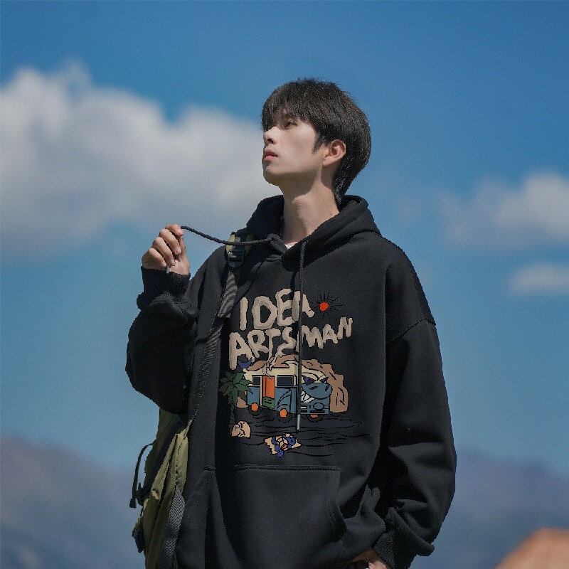 Rakuten - Excellent style重ポンド連帽衛衣男金秋冬2025新型アメリカ男子フードコート