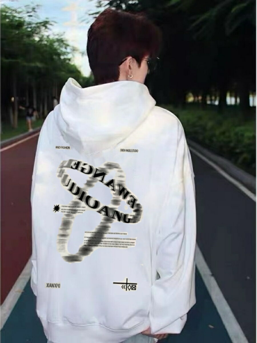 Excellent styleアメリカンスタイルのハイハット厚手パーカーメンズ秋冬新作ブランデーぷっくり绵フリ..