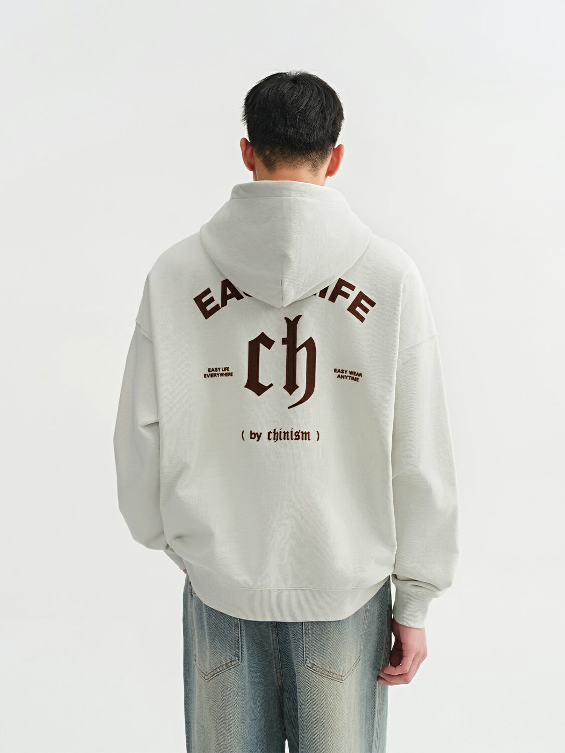 Rakuten - Excellent style男性用秋冬アメリカンスタイルぱっちりコットンパーカー、目立つプルントロゴ入り