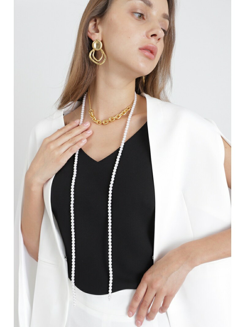 【SALE/55%OFF】チェーンコンビパールラリエット PINKY&DIANNE ピンキー アンド ダイアン アクセサリー・腕時計 その他のアクセサリー・腕時...