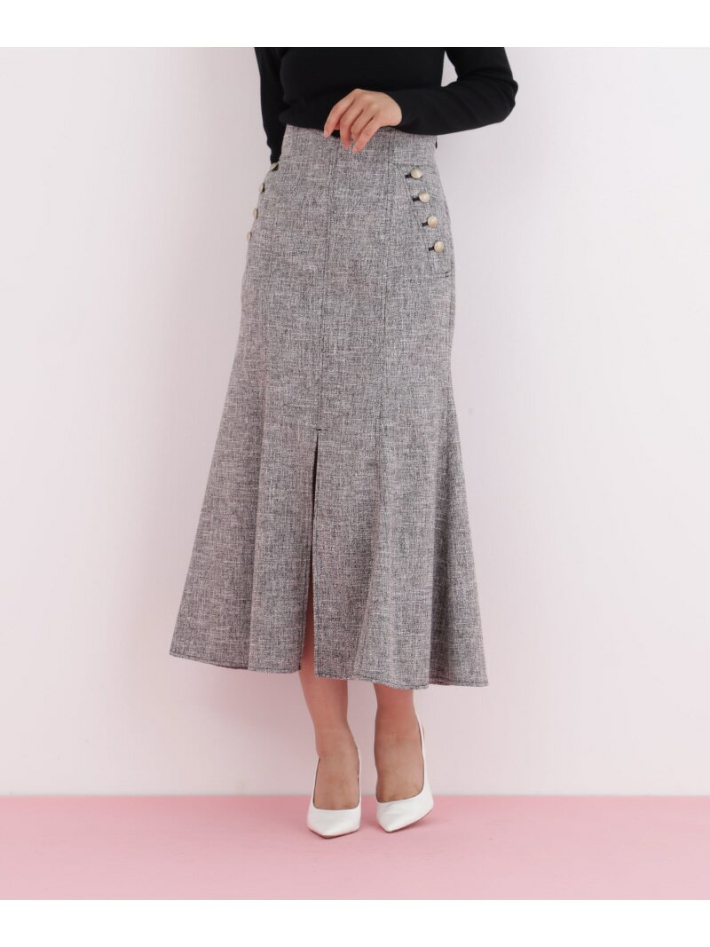 ミックスブッチャーマーメイドスカート PINKY&DIANNE ピンキー アンド ダイアン スカート その他のスカート ネイビー ブラック【先行予約】*【送料無料】[Rakuten Fashion]