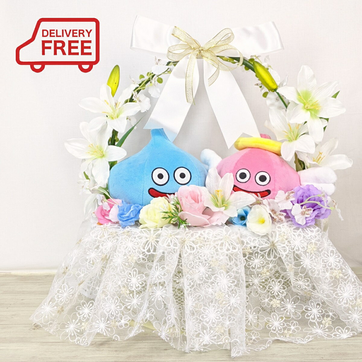 ウェルカムドール 結婚祝い ドラクエ プレゼント 豪華 かわいい 送別 スライム 個性的 おもしろギフト ウェディング 記念日 結婚式 ぬいぐるみブーケ 結婚式 ドラゴンクエスト エンゼルスライ…