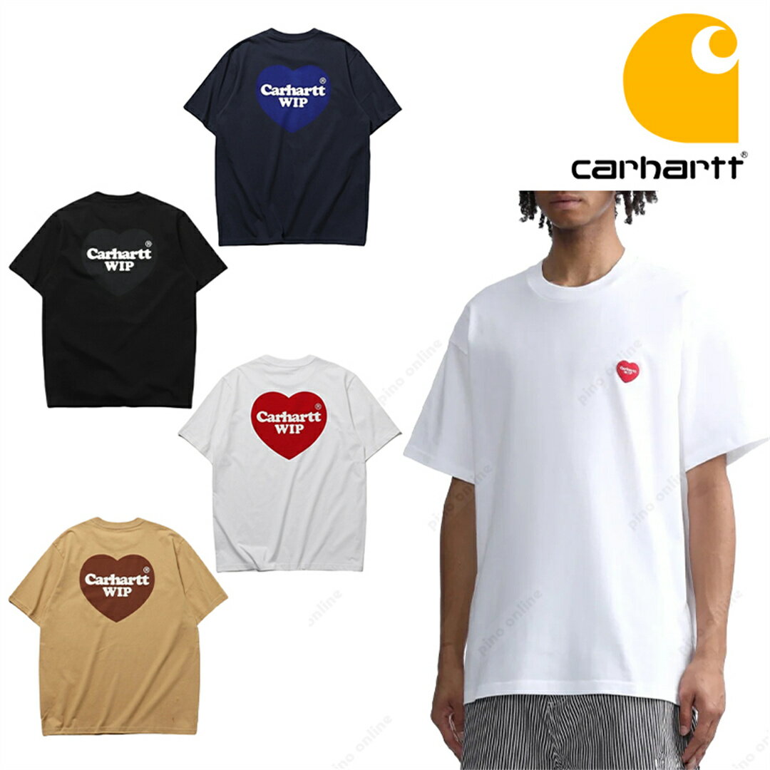 カーハート Tシャツ メンズ Carhartt カーハート WIP 半袖 メンズ レディース ブランド tシャツ Tシャツ Double Heart T-Shirt ダブルハート ハートラベル ハートパッチ 正規品 送料無料