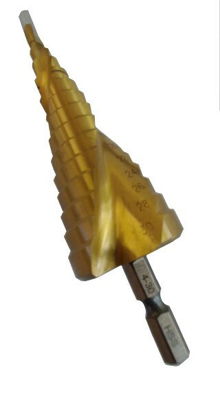 樂天商城 - チタンコーティング　スパイラルステップドリル14段（4〜30mm）Ti-5