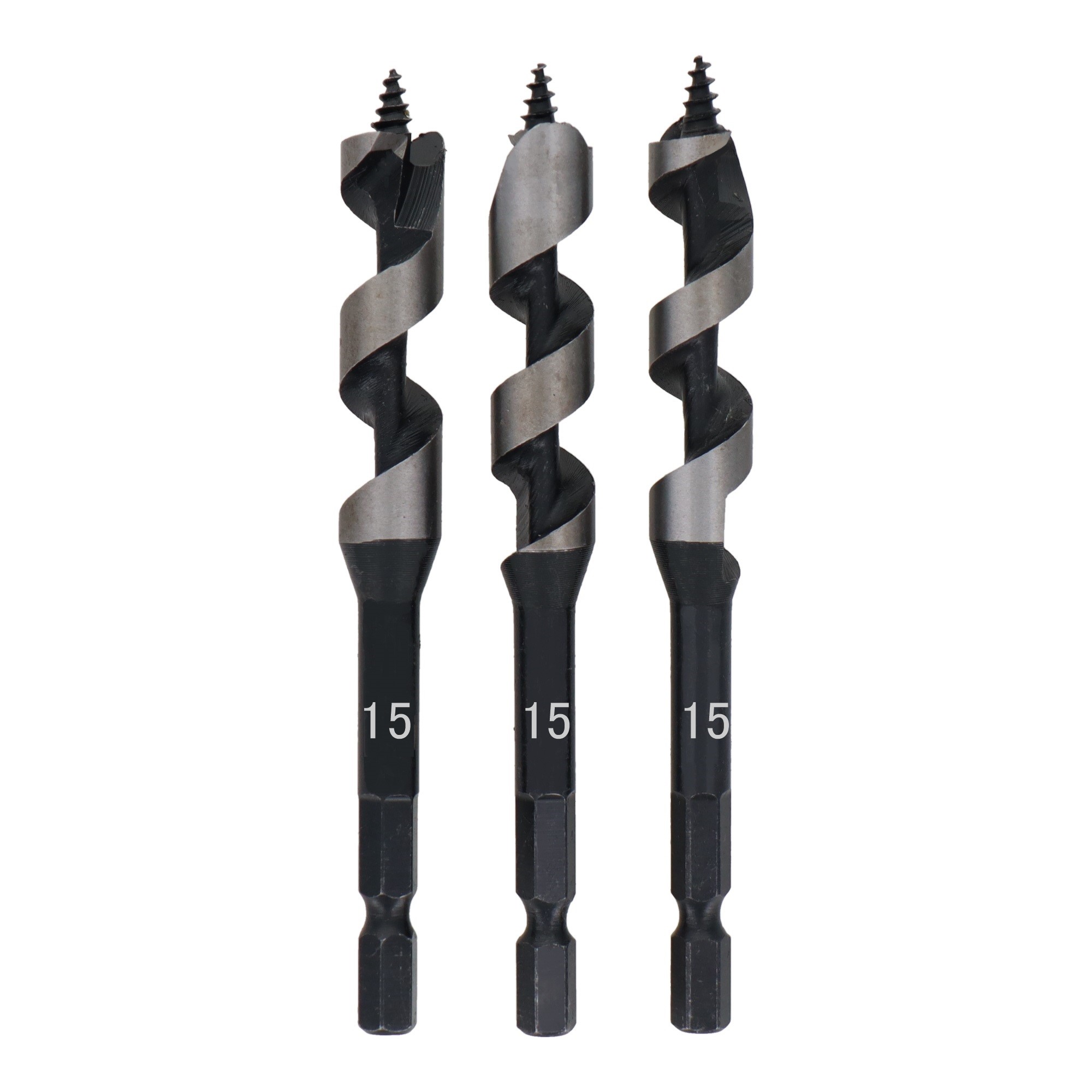 ●ドリル刃先端が喰い込みの良いらせん状だから、 　素早く穴あけができる。 ●加工面の仕上げがきれい。 セット内容 木工用ドリル刃ショ－トタイプ15mm×3本 用途：鉄・銅・アルミ・プラステック・木材 使用機種：充電ドリル・ドリルドライバ− ・インパクトドライバ−（12V以上）・ボール盤 ●JANコード／4954458020058 ※画像2枚目の様に、台紙にシミ・汚れがあります。 　商品にサビ等はない様です。 発送は、ゆうパケット ポスト投函に付き、時間指定はできません。 厚さ制限の為、プチプチにも包めません。 （欠品の場合、ご連絡をさせていただきます。） 　到着は、発送より2～3日かかります。 ※14時までのご注文・ご決済の場合、即日発送です。