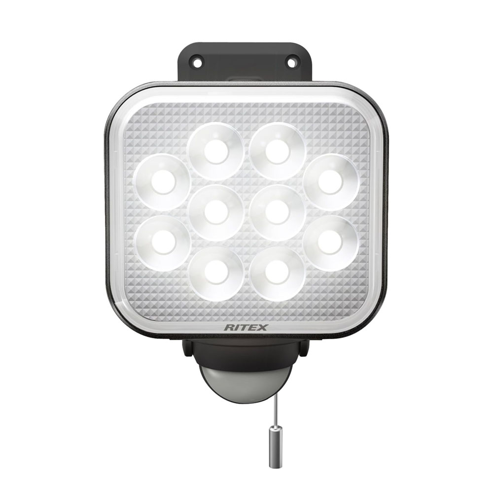 人感センサーライト 屋外 防犯ライト ムサシ RITEX 12W フリーアーム式LEDセンサーライト (LED-AC1012) センサーライト ledライト 防犯グッズ 玄関 照明