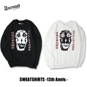 ☆送料無料セールプライス!!☆UNCROWD(アンクラウド) UC-820-022 SWEATSHIRTS -13th Anniv- 2色(BLK/WH)