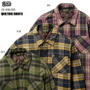 送料無料!!BLUCO(ブルコ)OL-046-020 QUILTING SHIRTS 全3色(オリーブ・イエロー・パープル) 1