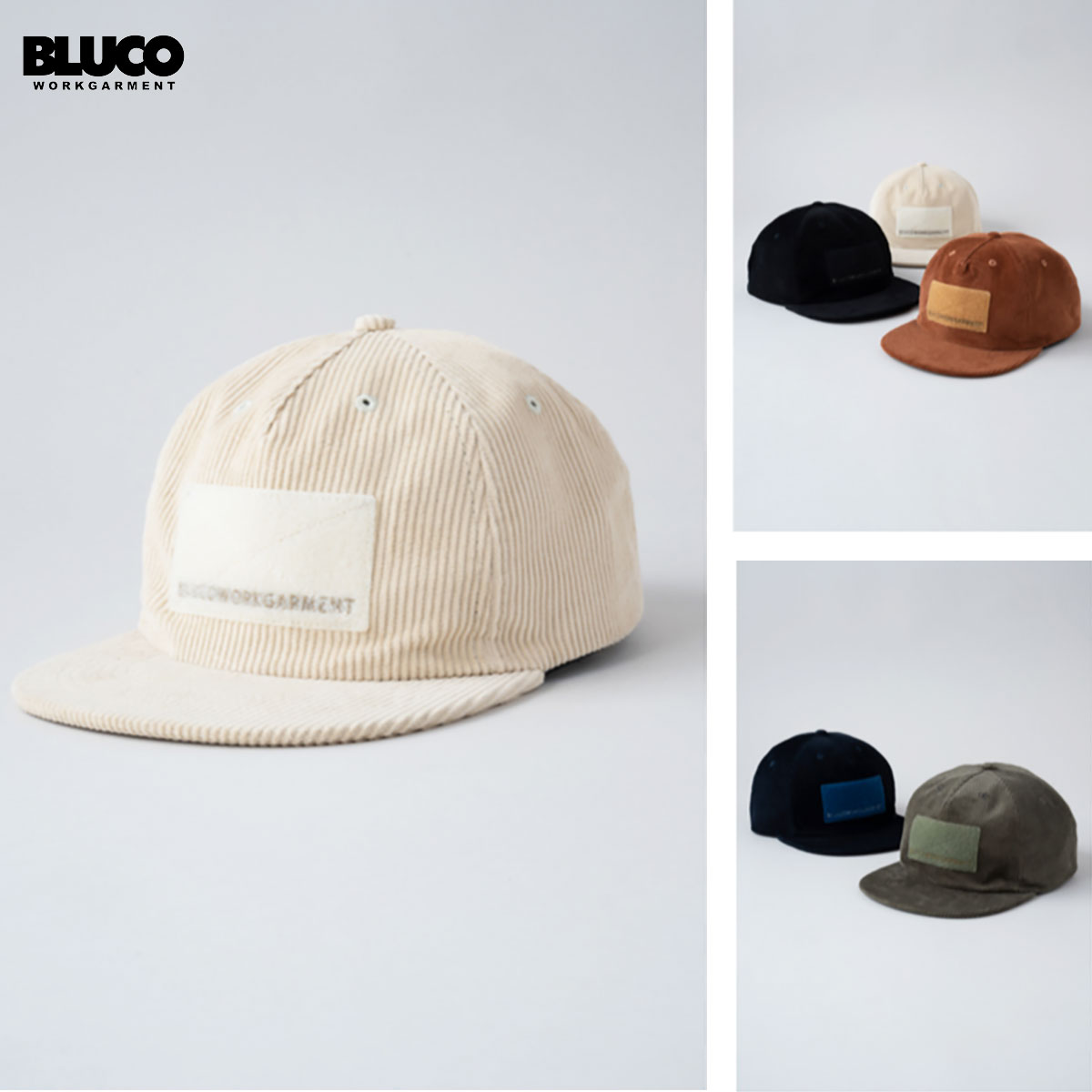 ☆送料無料☆BLUCO(ブルコ) OL-602-022 CORDUROY CAP -MIL- 5色(BLK/CML/IVO/NVY/OLV)