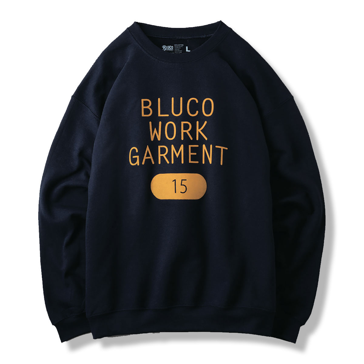 ☆送料無料☆BLUCO(ブルコ)OL-912-022SWEATSHIRTS-COLLEGE-4色(ASH/BLK/BRN/NVY)