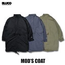 BLUCO(uR) OL-1375 MOD'S COAT 3F(GRY/BLK/OLV)