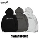 UNCROWD(ANEh) UC-2203 SWEAT HOODIE 3F(GRY/BLK/ASH)