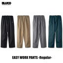BLUCO(uR) OL-41-010 EASY WORK PANTS -Regular- 4F(BLK/KHK/L.GRY/NVY)
