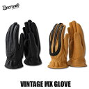 ☆送料無料セールプライス!!☆☆UNCROWD(アンクラウド) UC-66-002 VINTAGE MX GLOVE 2色(BLK/CML)
