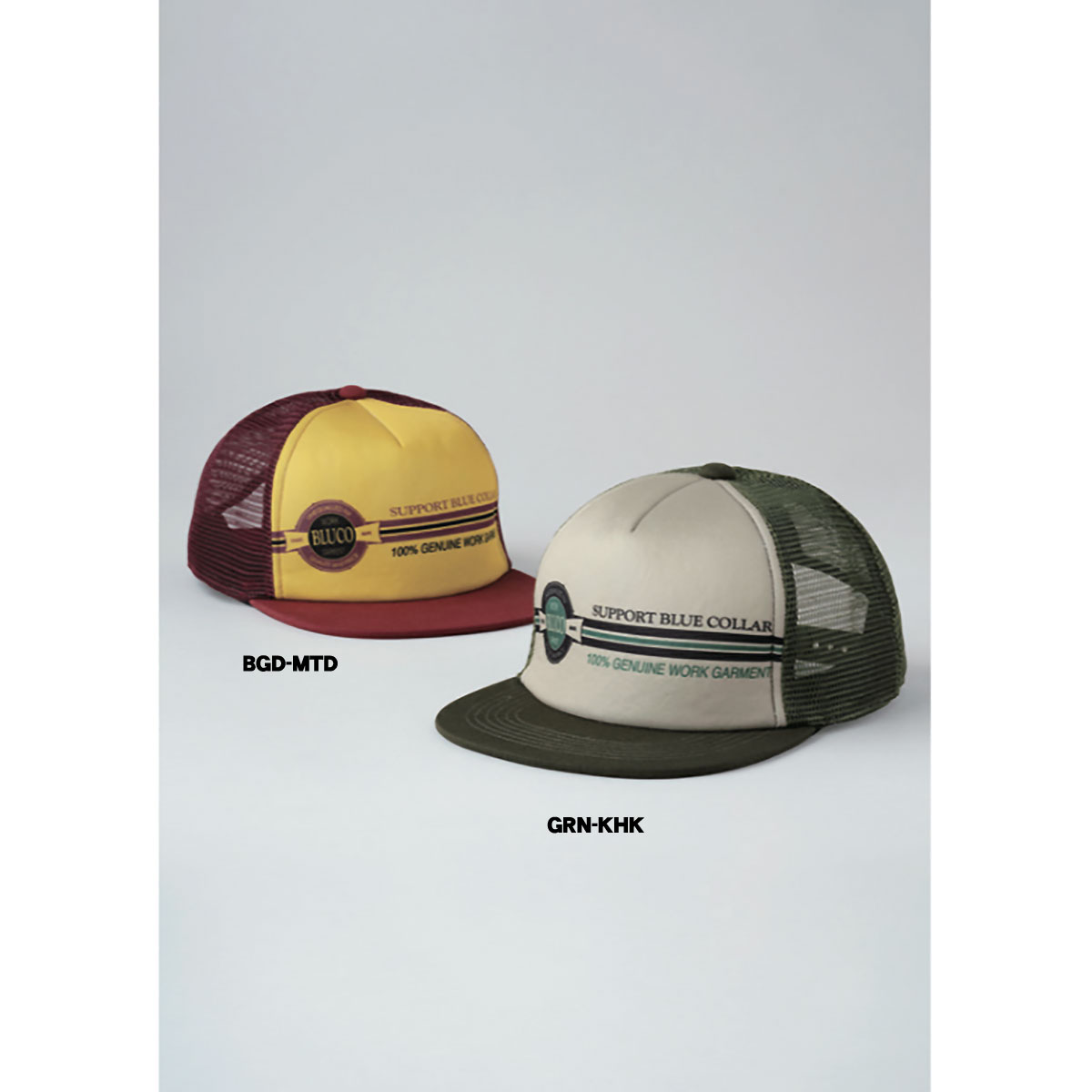 ☆送料無料☆BLUCO(ブルコ) OL-215-022 MESH CAP -Enterprise- 4色(BLK-GRY/BGD-MTD/...