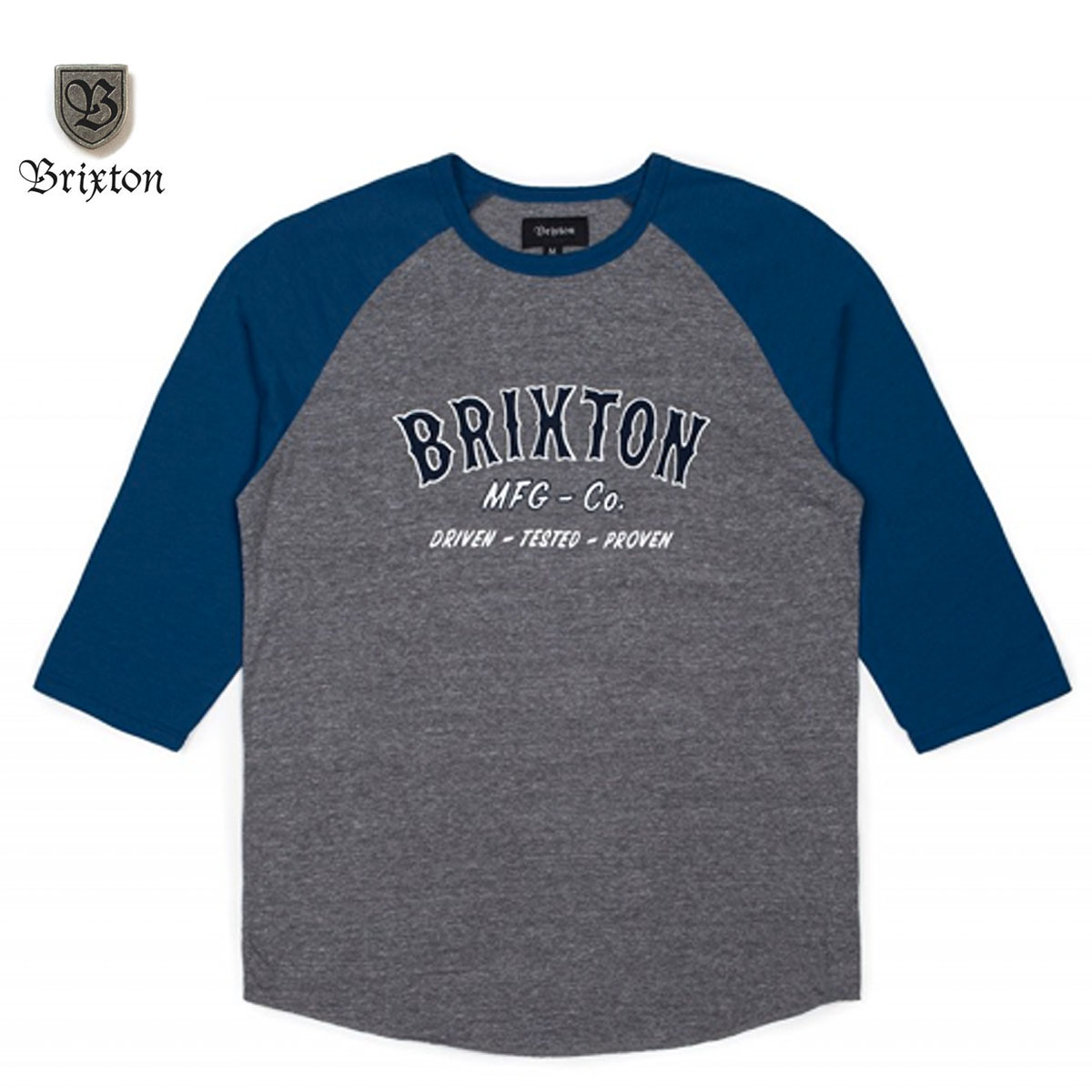 Other - ☆送料無料セールプライス!!☆BRIXTON(ブリクストン) HAROLD 3/4 SLEEVE TEE ネイビーxグレー