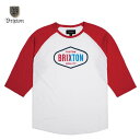 ☆送料無料☆BRIXTON(ブリクストン) OAKLAND 3/4 SLEEVE TEE レッド