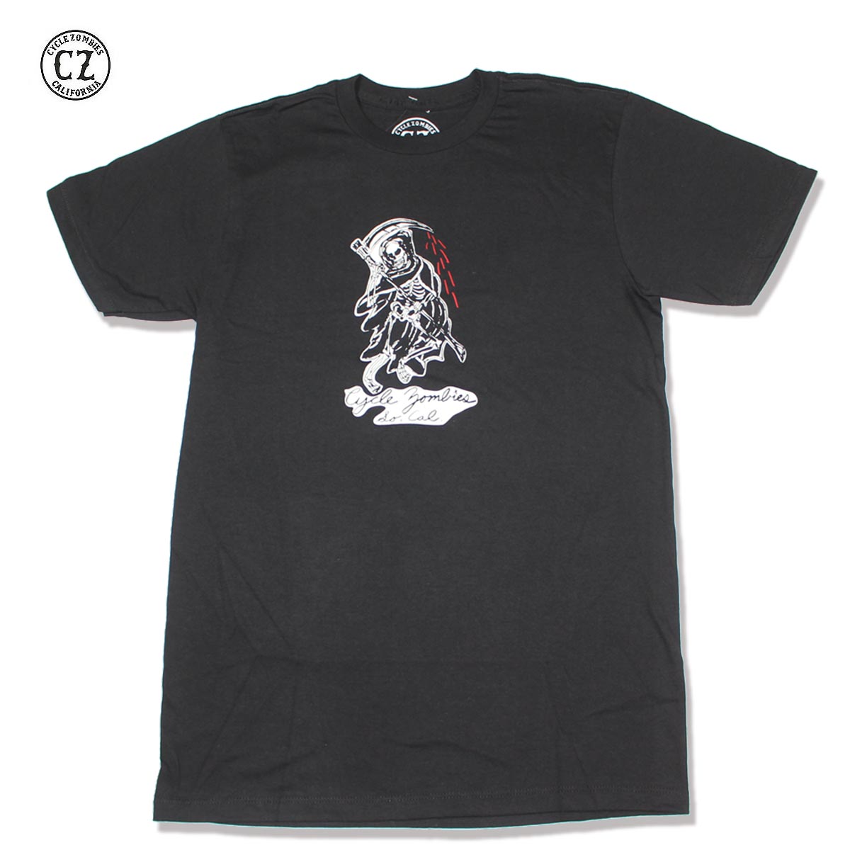 ☆送料無料 ☆Cycle Zombies(サイクルゾンビーズ) WES LANGE OG REAPER Premium S/S T-Shirt Black