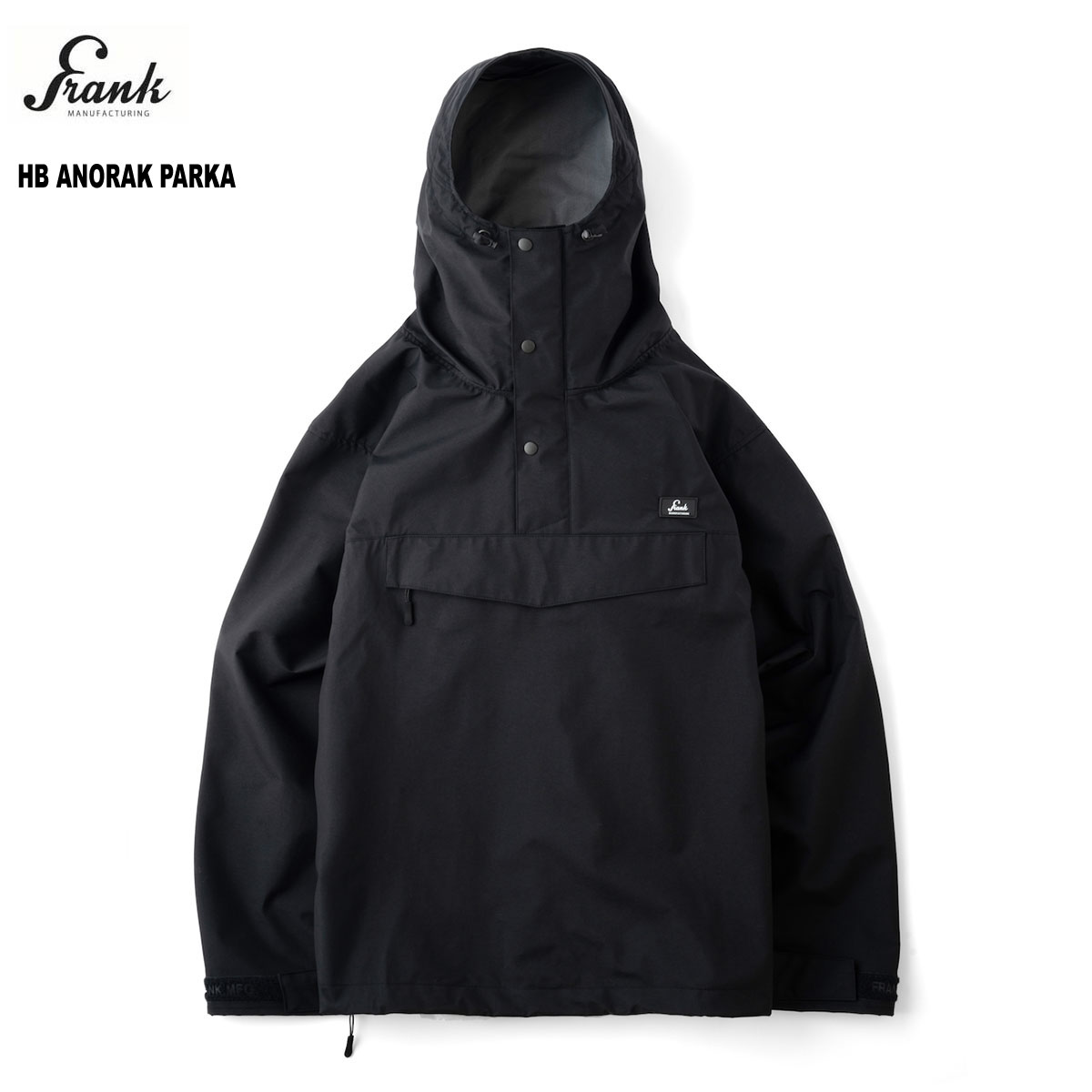 楽天Pins store☆送料無料☆FRANK（フランク） HB ANORAK PARKA ブラック