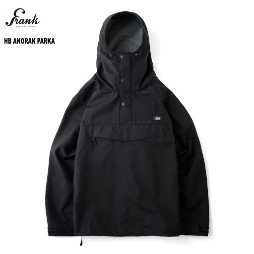 ☆送料無料セールプライス!!☆FRANK(フランク) HB ANORAK PARKA ブラック ☆送料無料セールプライス!!☆FRANK(フランク) HB ANORAK PARKA ブラック