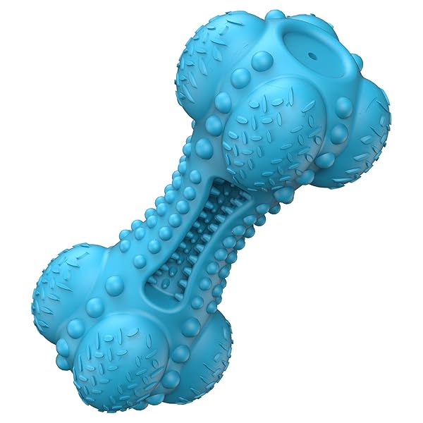 SCHITEC 犬用 噛むおもちゃ 音の出る 歯ブラシ エサ入れ【骨形・歯磨き粉・アソボーン鮮やかな色】大・..