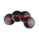ハブセンターカバーステッカー 4PCS TRDレーシング56.5mm TRDステッカーホイールセンターハブキャップホイール防塵エンブレムカバーラベルオートアクセサリーカースタイリング (Color : Red)(2)